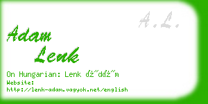 adam lenk business card